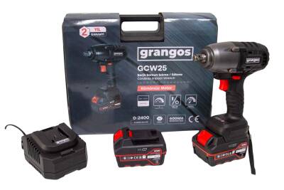 Grangos GCW25-F2 20V 5 Ah Çift Akülü Somun Sıkma - Grangos