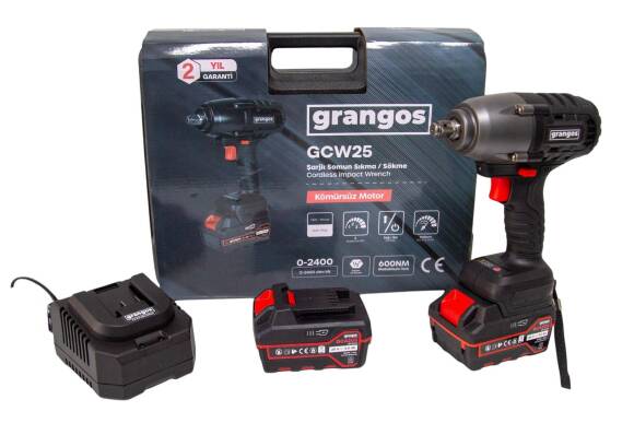 Grangos GCW25-F2 20V 5 Ah Çift Akülü Somun Sıkma - 1