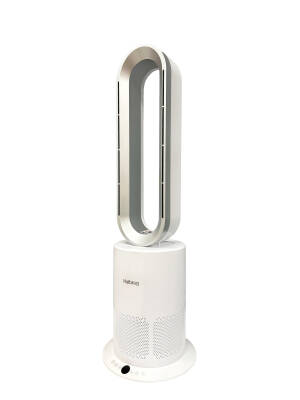 Haibrag TP-09 PRO (4’ü 1 Arada) – Isıtma, Soğutma, Hava Temizleme Kanatsız Zemin Tipi Fan (Beyaz) - Haibrag (1)