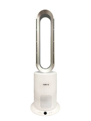 Haibrag TP-09 PRO (4’ü 1 Arada) – Isıtma, Soğutma, Hava Temizleme Kanatsız Zemin Tipi Fan (Beyaz) - Haibrag