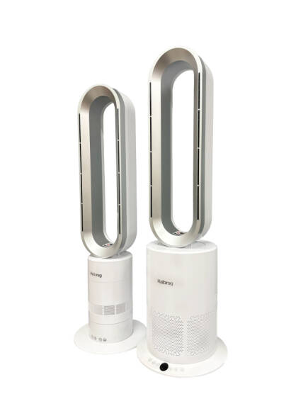 Haibrag TP-09 PRO (4’ü 1 Arada) – Isıtma, Soğutma, Hava Temizleme Kanatsız Zemin Tipi Fan (Beyaz) - 9