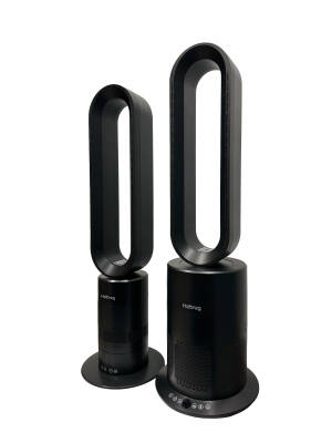 Haibrag TP-09 PRO (4’ü 1 Arada) – Isıtma, Soğutma, Hava Temizleme Kanatsız Zemin Tipi Fan (Siyah) - 9