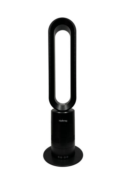 Haibrag TP-18 PRO – Sıcak & Soğuk Kanatsız Zemin Tipi Fan (Siyah) - 1