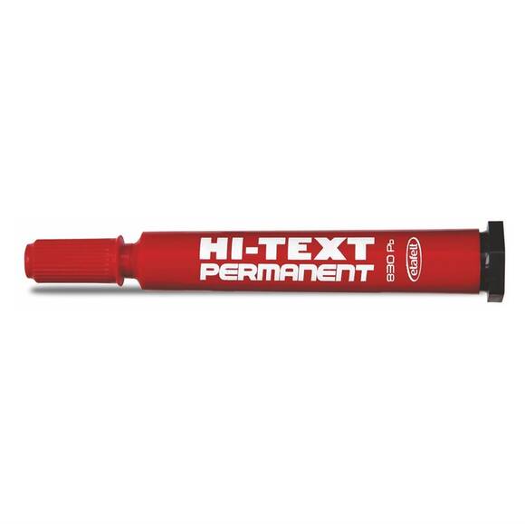 Hi-Text 830PB Permanent Markör Kalem Yuvarlak Uç Kırmızı