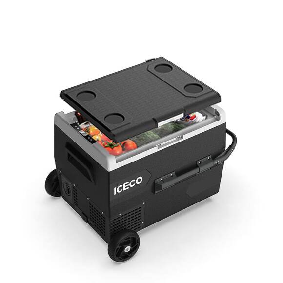 ICECO K65S 12/24Volt 65 Litre Akülü/Kablolu/ Kompresörlü Tekerlekli Outdoor Oto Buzdolabı/Dondurucu (Akü Dahil Değildir)