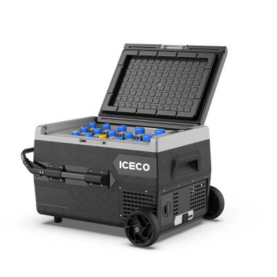 ICECO K65S 12/24Volt 65Lt Akülü/Kablolu/ Kompresörlü Tekerlekli Outdoor Oto Buzdolabı/Dondurucu (Akü Dahil Değildir) - ICECO