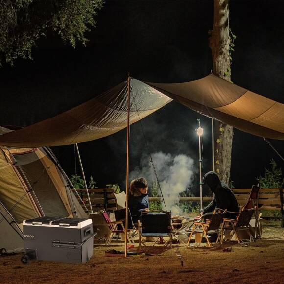 ICECO K95D 12/24Volt 95Lt Akülü/Kablolu/ Çift Bölmeli Kompresörlü Outdoor Oto Buzdolabı/Dondurucu (Akü Dahil Değildir) - 9