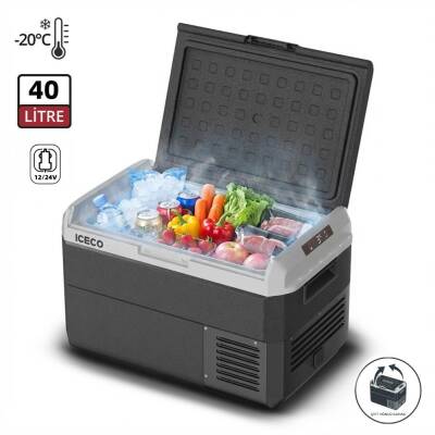 ICECO MCD40D 12/24Volt 40 Litre Kompresörlü Outdoor Oto Buzdolabı - ICECO