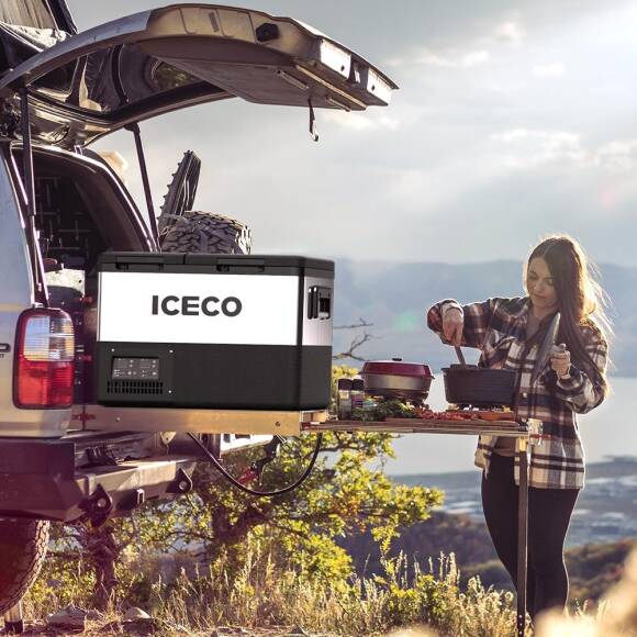 ICECO TCD45 12/24Volt 45 Litre Çift Bölmeli Outdoor Kompresörlü Oto Buzdolabı/Dondurucu - 3