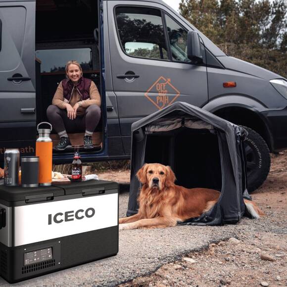 ICECO TCD45 12/24Volt 45 Litre Çift Bölmeli Outdoor Kompresörlü Oto Buzdolabı/Dondurucu - 8