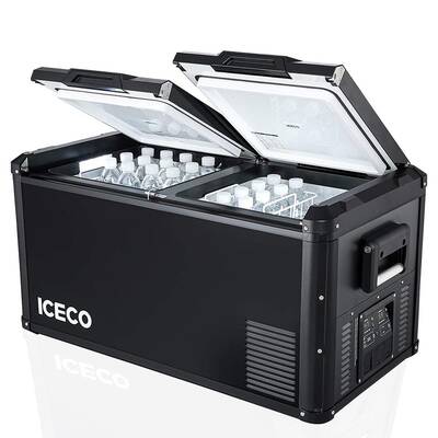 ICECO VL90PROD 12/24Volt 220Volt 90 Litre Çift Bölmeli Outdoor Kompresörlü Oto Buzdolabı/Dondurucu - Thumbnail