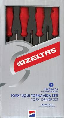 İzeltaş 4775008107 Torx Uçlu Tornavida Takımı 7 Parça - Izeltas