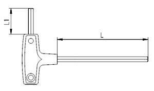İzeltaş 4920220100 10mm T Tipi Allen Anahtar - 1