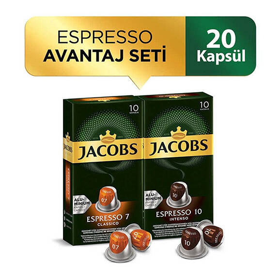 Jacobs Espresso Kapsül Kahve Avantaj Seti 20 Kapsül
