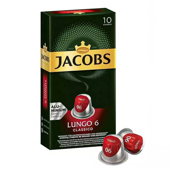Jacobs Kapsül Kahve Lungo 6 Classic 10'lu