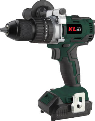 KL PRO KLDM18B-20 18Volt/2.0Ah Li-İon Çift Akülü Kömürsüz Profesyonel Darbeli Matkap - KL Pro