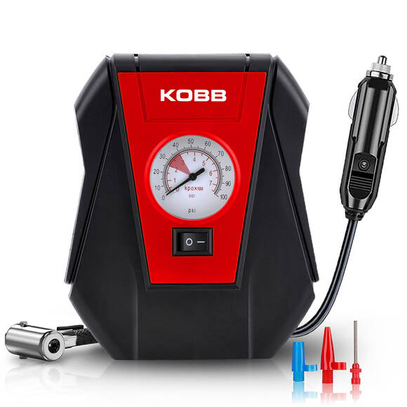 KOBB KB100 12Volt 100 PSI Analog Göstergeli Hava Lastik Şişirme Pompası - 1