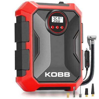 KOBB KB200 12Volt 150 PSI Ayarlanabilir Dijital Basınç Göstergeli Hava Lastik Şişirme Pompası - KOBB
