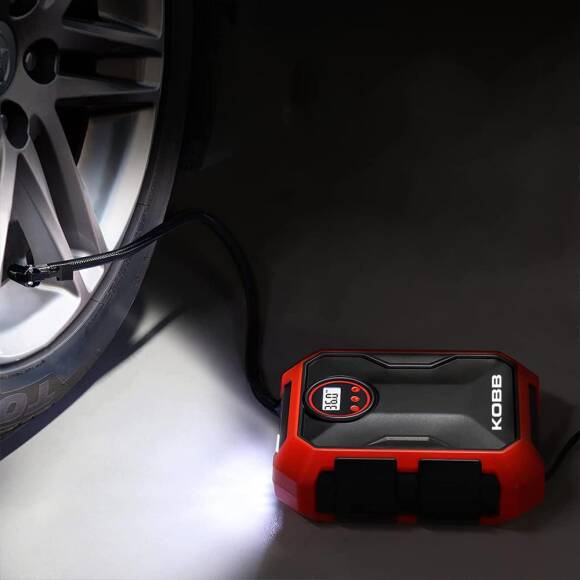KOBB KB200 12Volt 150 PSI Ayarlanabilir Dijital Basınç Göstergeli Hava Lastik Şişirme Pompası - 5