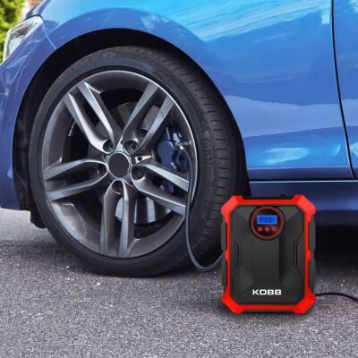 KOBB KB200 12Volt 150 PSI Ayarlanabilir Dijital Basınç Göstergeli Hava Lastik Şişirme Pompası - 6