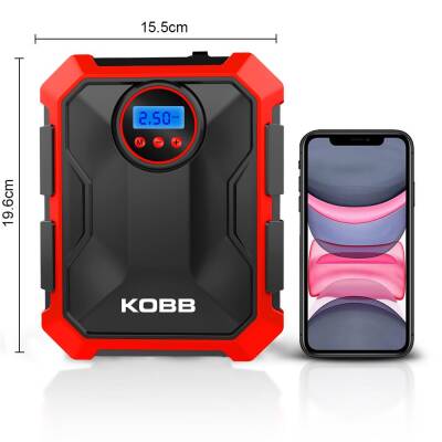 KOBB KB200 12Volt 150 PSI Ayarlanabilir Dijital Basınç Göstergeli Hava Lastik Şişirme Pompası - 2