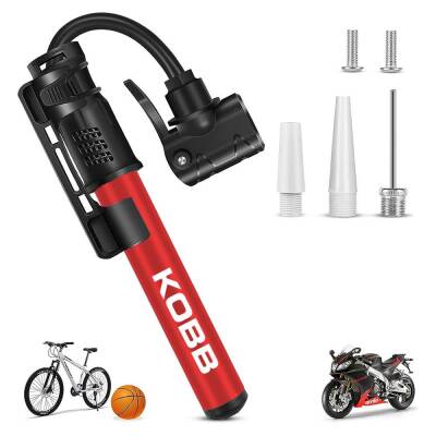 KOBB KB2203 87 PSI Bisiklet Lastik Şişirme Taşınabilir Mini El Pompası + Bisiklet Montaj Aparatı - KOBB
