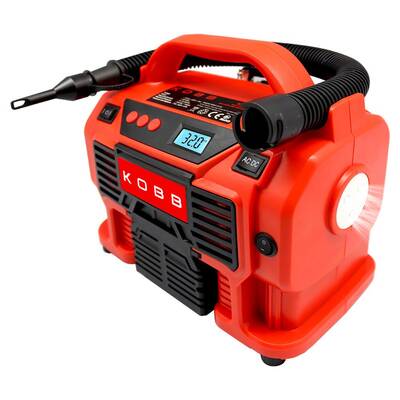 KOBB KB300 12Volt/220Volt 160 PSI Dijital Basınç Göstergeli Lastik & Yatak Şişirme Pompası - Thumbnail