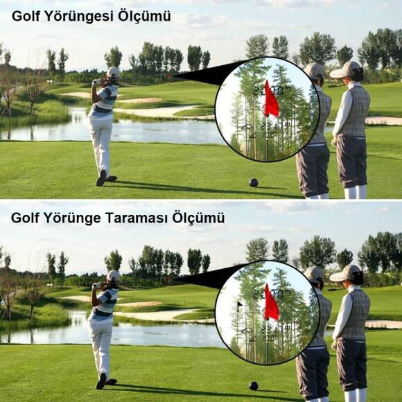 KOBB KBL1000 1Km Profesyonel Optik Dürbünlü Golf Lazer Metre + Hız Tespit Cihazı - 7