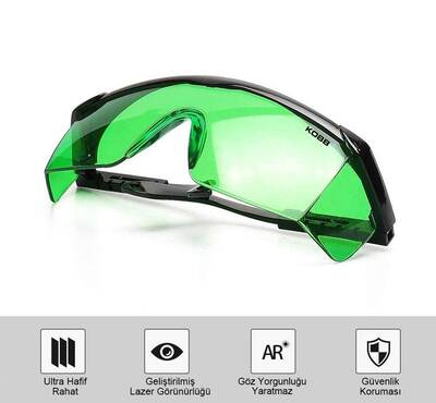 KOBB KBL1G Yeşil Çizgi Lazer İzleme ve Epilasyon Gözlüğü - Thumbnail