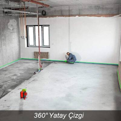 KOBB KBL35G Profesyonel Li-ion Şarjlı 4X360⁰ Otomatik Hizalamalı Yeşil Çapraz Çizgi Lazer Distomat+Uzaktan Kumanda - 10