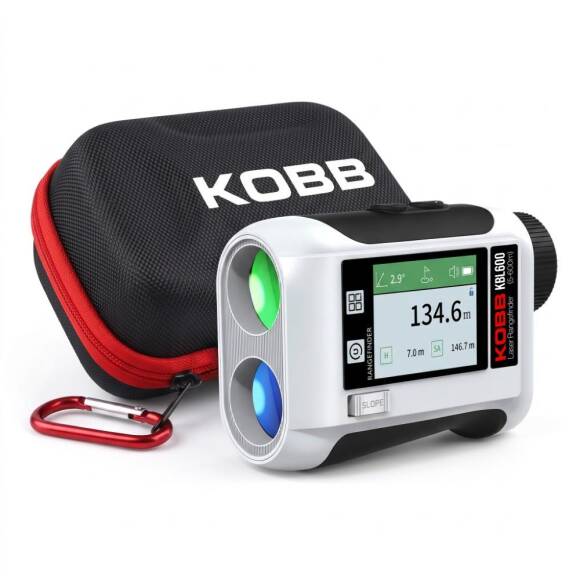 KOBB KBL600 600Mt 3.7V Li-ion LCD Ekran Şarjlı Profesyonel Optik Dürbünlü Golf Lazer Metre - 1