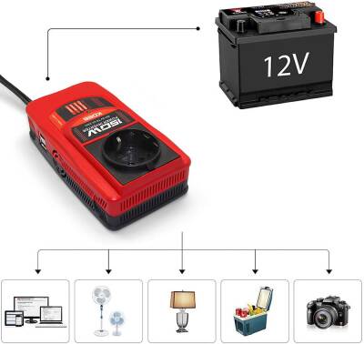 KOBB KBN150 12V/220V 150Watt Modifiye Sinüs Dönüştürücü İnvertör - 7