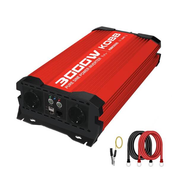 KOBB KBN3000 12V/220V 3000Watt Tam Sinüs Dönüştürücü İnvertör - 1