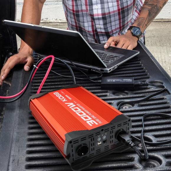 KOBB KBN3000 12V/220V 3000Watt Tam Sinüs Dönüştürücü İnvertör - 7