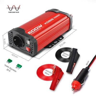 KOBB KBN600 12V/220V 600Watt Modifiye Sinüs Dönüştürücü İnvertör - KOBB (1)