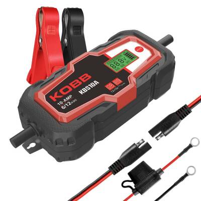 KOBB KBS10A 6/12V 200A Dijital Akü Şarj / Akü Bakım / Desülfatör ve Power Supply - Kobb