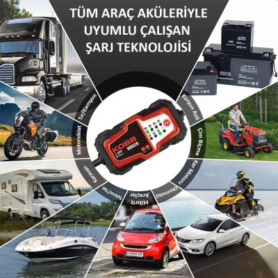 KOBB KBS2A 6V/12V 60Ah Akıllı Akü Şarj ve Akü Bakım / Desülfatör - 8