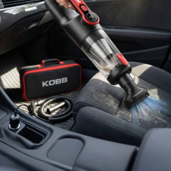 KOBB KBV20 12Volt/ Li-ion Şarjlı Kömürsüz Motor Hibrit Araç Süpürgesi + 8 Parça Aksesuar Seti + Taşıma Çantası - 10