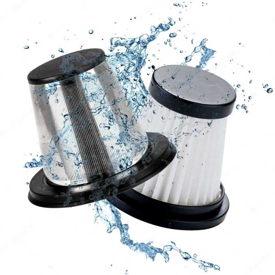 KOBB KBV20F 12V/Şarjlı Hibrit Araç Süpürgesi İçin Yedek HEPA+Çelik Filtre