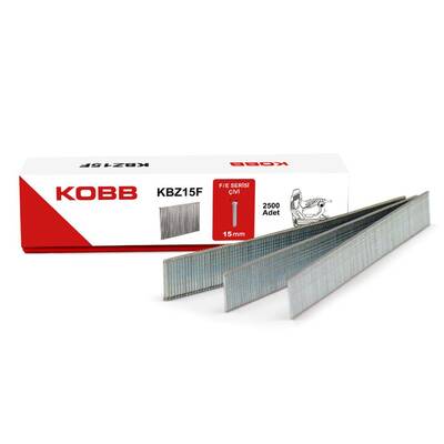 KOBB KBZ15F 15mm 2500 Adet F/E/J/8 Serisi Ağır Hizmet Tipi Kesik Başlı Çivi - Kobb