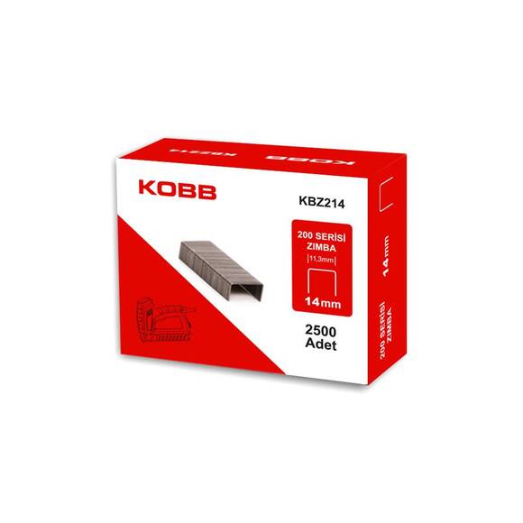 KOBB KBZ214 14mm 2500 Adet 200 Serisi Ağır Hizmet Tipi Zımba Teli - 3