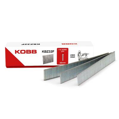 Kobb - KOBB KBZ32F 32mm 2500 Adet F/E/J/8 Serisi Ağır Hizmet Tipi Kesik Başlı Çivi