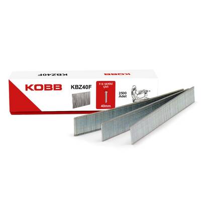 KOBB KBZ40F 40mm 2500 Adet F/E/J/8 Serisi Ağır Hizmet Tipi Kesik Başlı Çivi - Kobb