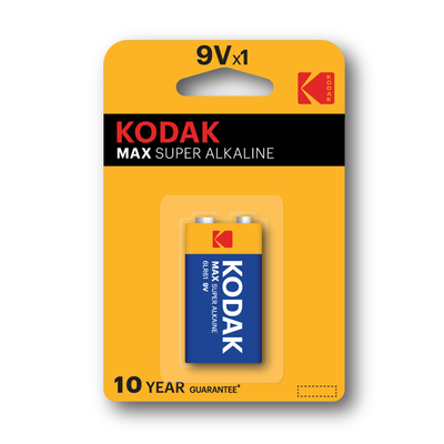 Kodak - Kodak 1 Adet Max Alkalin Blister 9 Volt Pil