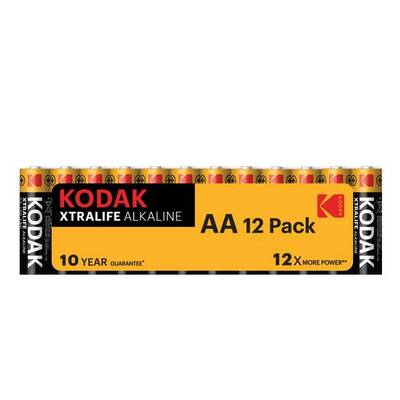 Kodak - Kodak 12 Adet Shrink Xtralife Alkalin Kalem Pil-AA