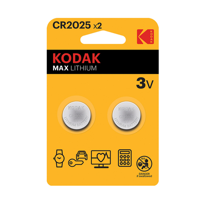 Kodak - Kodak Ultra Lityum Para Pil 2 Adet CR2025
