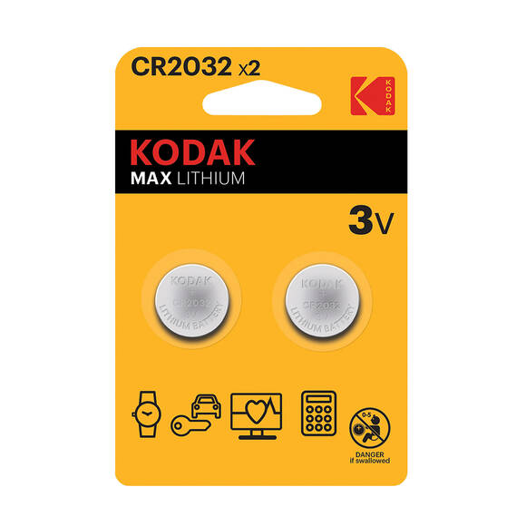 Kodak 2 Adet Ultra Lityum Para Pil - CR2032