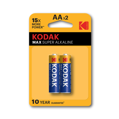 Kodak 2 Adet Max Alkalin Blister Kalem Pil - AA - Kodak