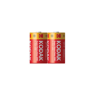 Kodak 2 Adet Shrink Çinko Karbon Büyük Pil-D - 2