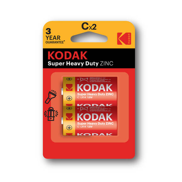 Kodak 2 Adet Blisterli Çinko Karbon Orta Pil - C Boy